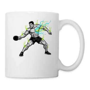 Tennis de table, Tennis de table, Sports de balle de Binge - Mug blanc - blanc - Droite