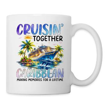 Cruisin Together Caribbean - Tasse - Weiß - Rechts