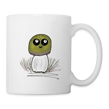 Champignons Champignons Drôles Drôles Jeunes Joyeux - Mug blanc - blanc - Droite