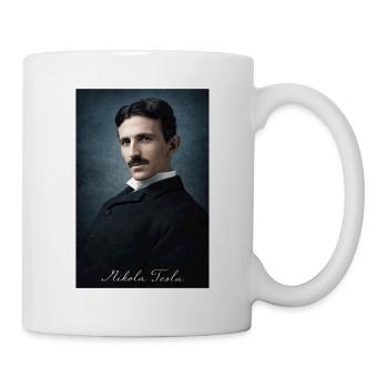 Nikola Vintage Portrait - Tasse - Weiß - Rechts