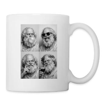 Socrates Collage - Tasse - Weiß - Rechts