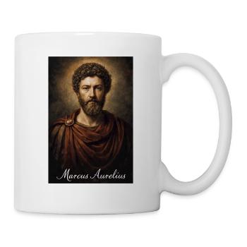 Marcus Aurelius Antique Portrait - Mug - white - Right