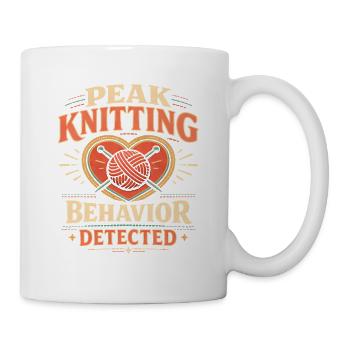 Knitting mode detected | Knitting Wool Heart - Mug - white - Right