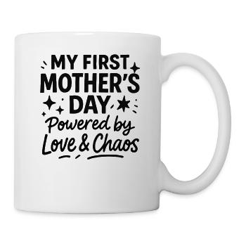 First Mother's Day Humor Mom Gift Idea Family - Mug - white - Right
