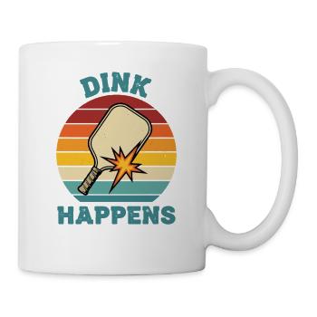 Joueur drôle de pickleball Dink Happen Love - Mug blanc - blanc - Droite