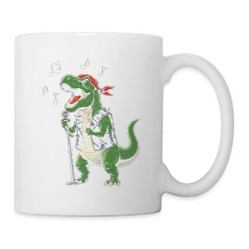 Rocker Dino with Microphone - Mug - white - Right