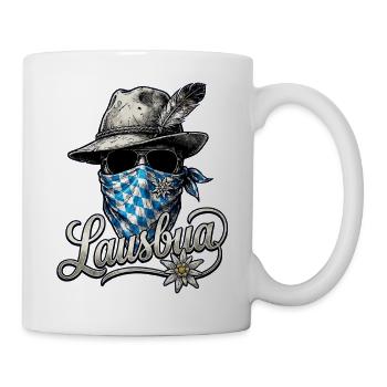 Lausbua T-Shirt Kinder Trachtenshirt Herren Tracht - Tasse - Weiß - Rechts