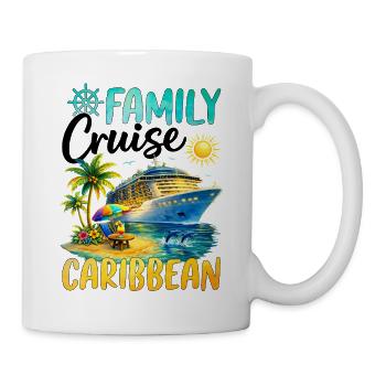 Family Cruise Caribbean - Tasse - Weiß - Rechts