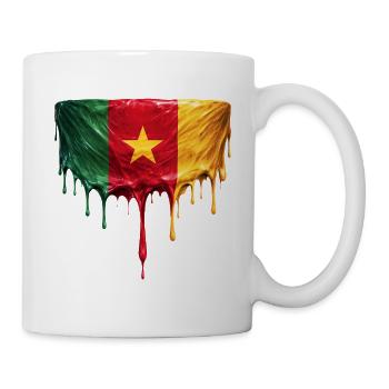 Cameroon Drop Flag Art - Mug - white - Right
