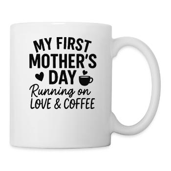 First Mother's Day Humor Mom Gift Idea Family - Mug - white - Right