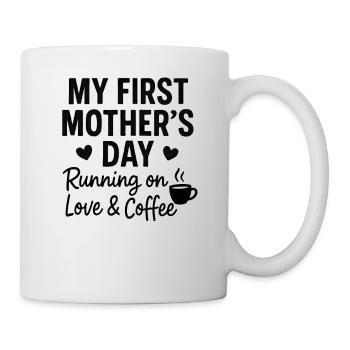 First Mother's Day Humor Mom Gift Idea Family - Mug - white - Right
