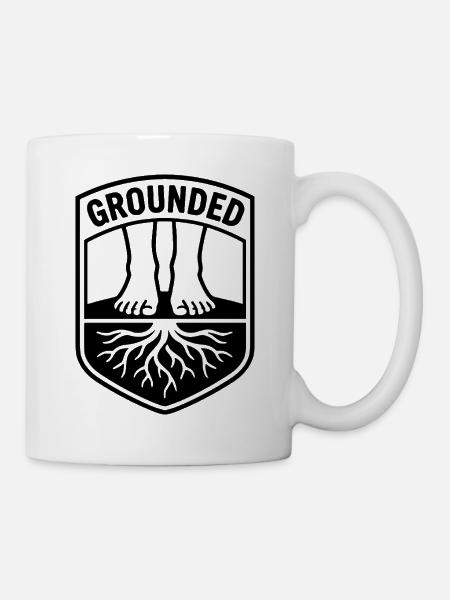 Grounded Achtsamkeit Balance - Tasse - Weiß