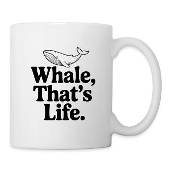 Baleine, c’est la vie. - Mug blanc - blanc - Droite