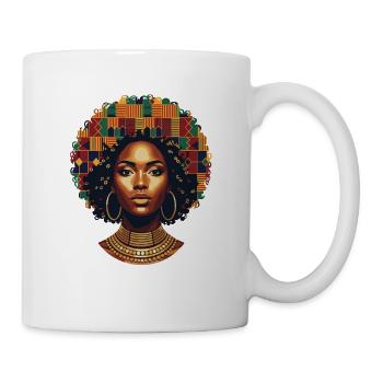 Artful Afro Portrait - Mug - white - Right