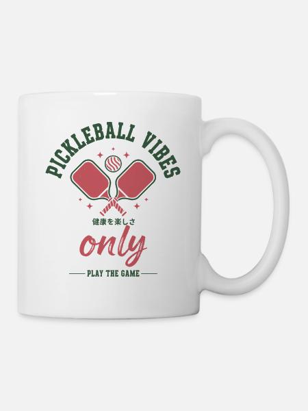 Pickleball-lustiger Pickleball-Pickleball - Tasse - Weiß