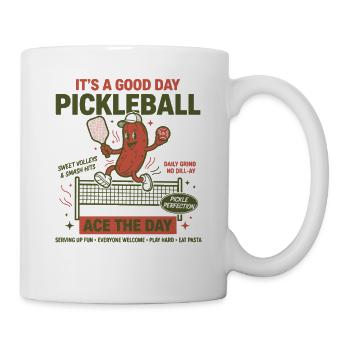 Pickleball, lustiger Pickleball, Pickleball-Liebe, Ace Das - Tasse - Weiß - Rechts
