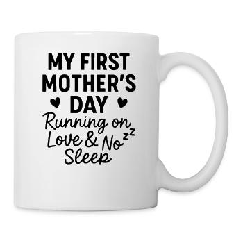 Erster Muttertag Humor Mama Geschenkidee Familie - Tasse - Weiß - Rechts