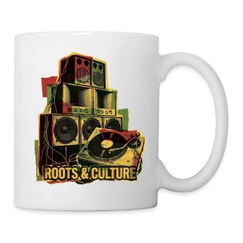 Système de son Roots Reggae Dub - Mug blanc - blanc - Droite