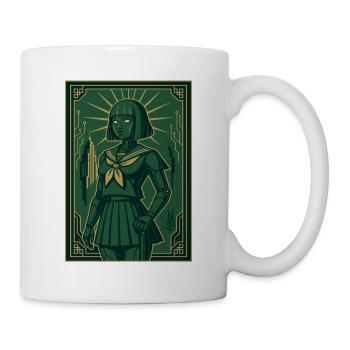 Cyber Deco Android Green Sentinel - Mug - white - Right