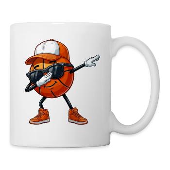 Basketball Basketballer, Dabbing Basketball Grafik - Tasse - Weiß - Rechts