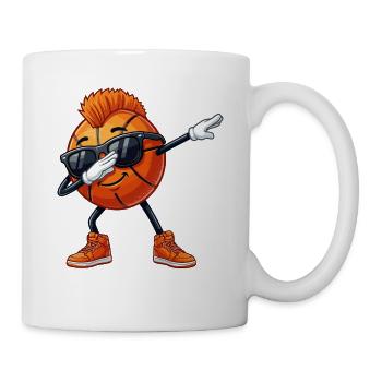 Basketball Basketballer, Dabbing Basketball Grafik - Tasse - Weiß - Rechts