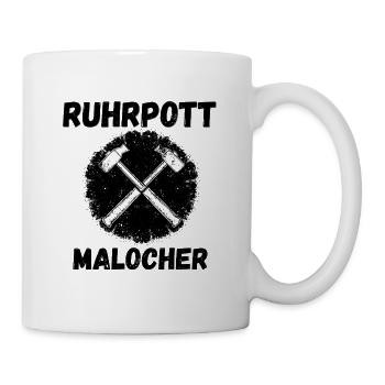 Kreuzhämmer Emblem - Tasse - Weiß - Rechts