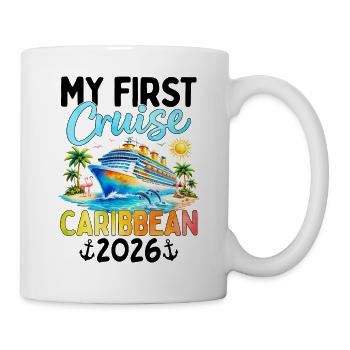 My First Cruise Caribbean 2026 - Tasse - Weiß - Rechts