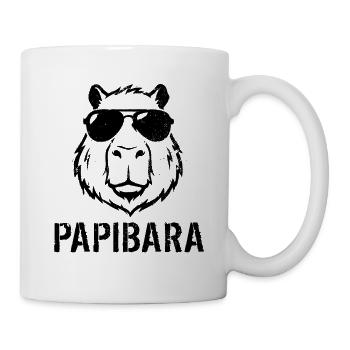 Papibara - Capybara Fête des pères - Mug blanc - blanc - Droite