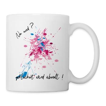 Farbklecks - Tasse - Weiß - Rechts