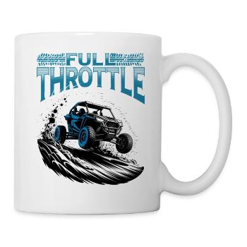 UTV Off Road 4 Wheeler Side by side - Tasse - Weiß - Rechts