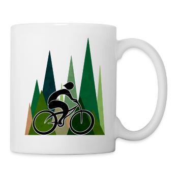 Cycliste - Mug blanc - blanc - Droite