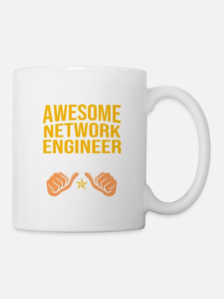 Netzwerk Ingenieur Programmierer Informatiker - Tasse - Weiß