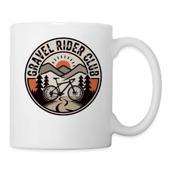 Gravel Bike - Gravel Rider Club - Bikepacking - Mug - white - Right