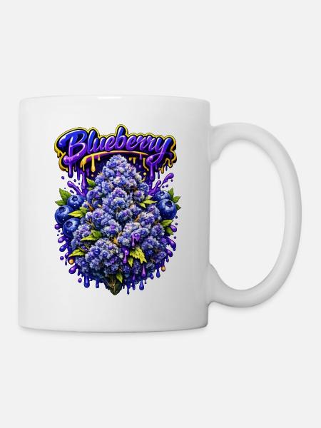 Blueberry Classic Graffiti-Druck - Tasse - Weiß