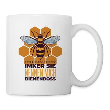 Imker Spruch Sprüche - Tasse - Weiß - Rechts