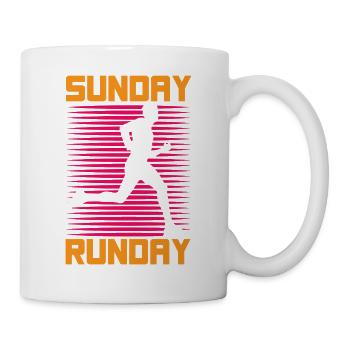 Coureur de course Marathon du dimanche Runday - Mug blanc - blanc - Droite