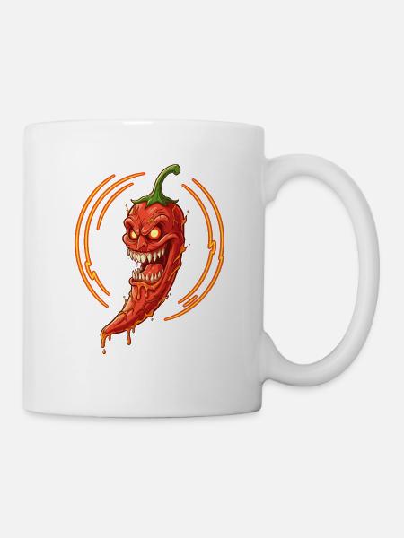 Inferno Chili Dämon - Tasse - Weiß