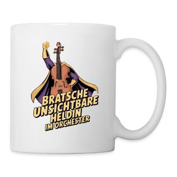 Bratsche - Unsichtbare Heldin Im Orchester - Tasse - Weiß - Rechts