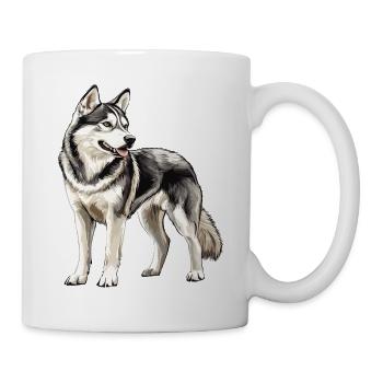 Husky Portrait - Mug - white - Right