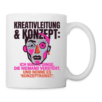 Brutalismus Truth Architektur Design - Tasse - Weiß - Rechts