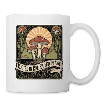 Rooted in Mold | Mushrooms Forest Mysticism - Mug - white - Right