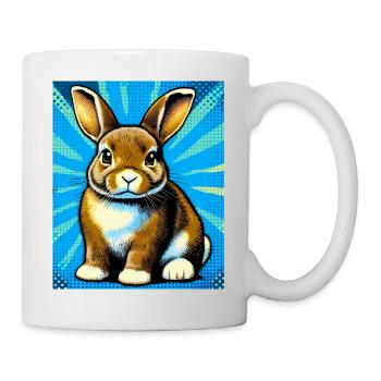 Kaninchen - Tasse - Weiß - Rechts