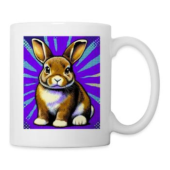 Kaninchen - Tasse - Weiß - Rechts