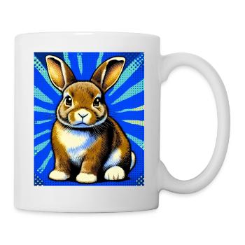 Kaninchen - Tasse - Weiß - Rechts