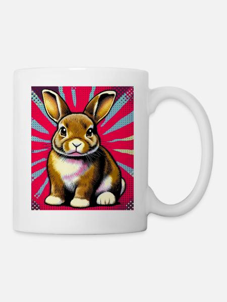 Kaninchen - Tasse - Weiß