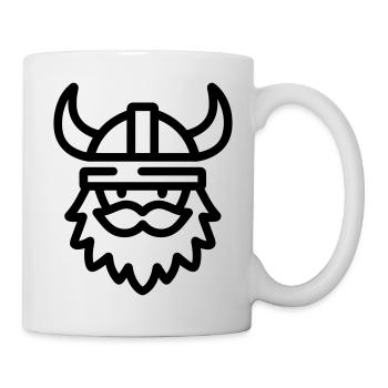 Wikinger - Tasse - Weiß - Rechts