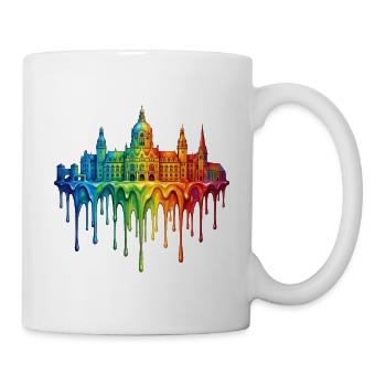Hanover with colorful gradient color - Mug - white - Right