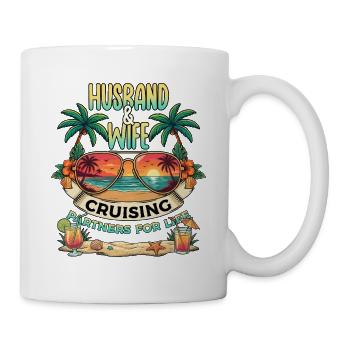 Family Vacation Trip Cruising Husband And Wife - Mug - white - Right