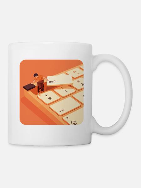 ESC – Work Mode Off - Tasse - Weiß