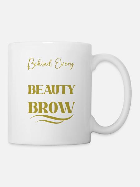 Microblading Make-up Kosmetik Kosmetikerin - Tasse - Weiß